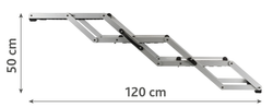 TRIXIE Schody lekkie składane rampa pomost mostek dla psa do samochodu auta