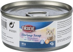 TRIXIE Shrimp Soup Zupa krewetkowa krewetki kurczak przysmak kota puszka 80