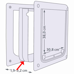 TRIXIE Tunel do drzwi przejścia dla kota TX-3879 M-XL biały