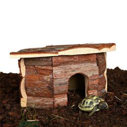 TRIXIE drewniany narożny domek zabawka dla chomika myszy gryzoni jeża