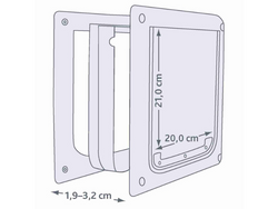 TRIXIE drzwi wahadłowe klapka przejście dla psa dużego kota białe XS–S